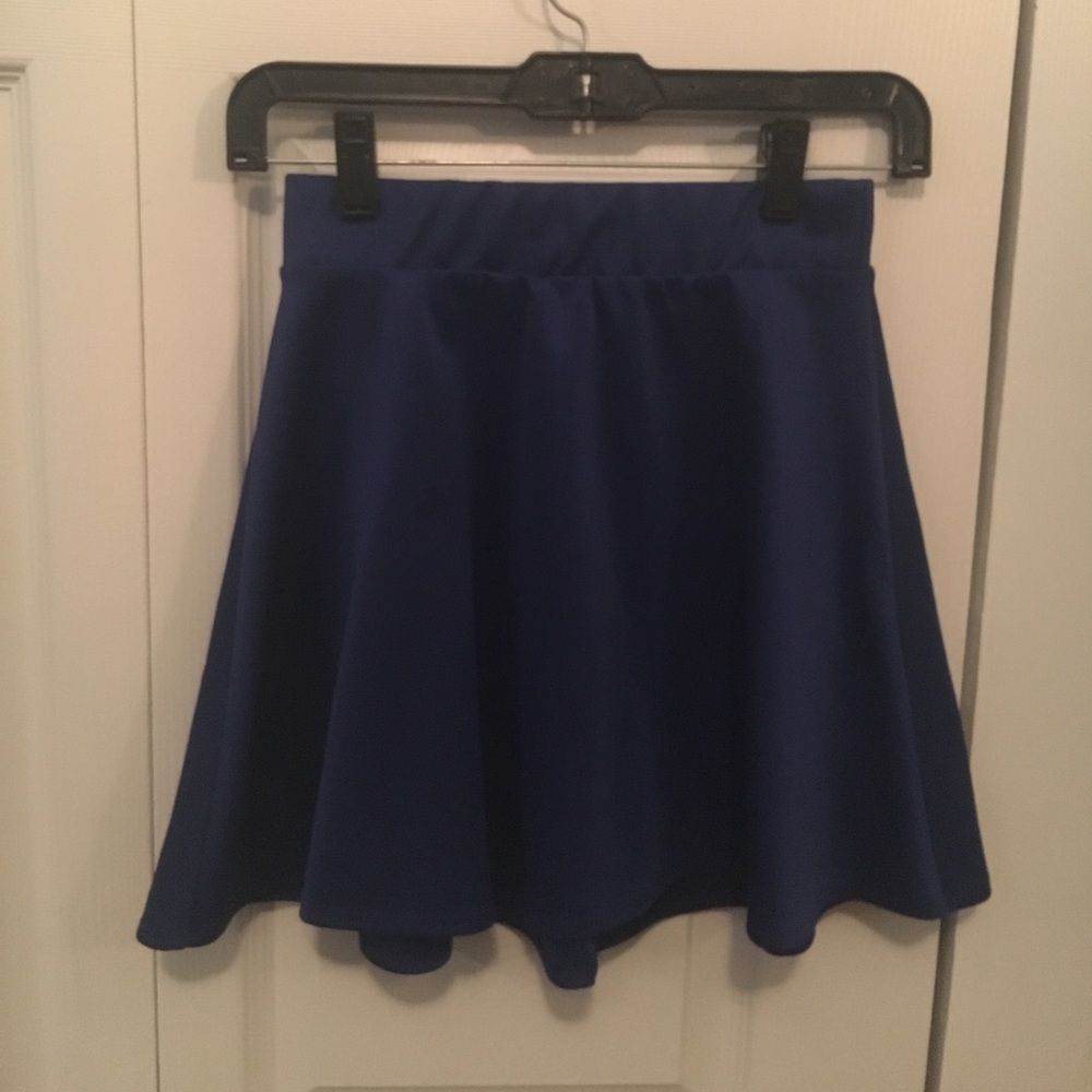 Blue Skater Skirt